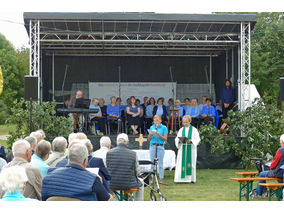 Ökumenischer Gottesdienst zum 100jährigen Jubiläum der Stadtkapelle Naumburg (© Karl-Franz Thiede)